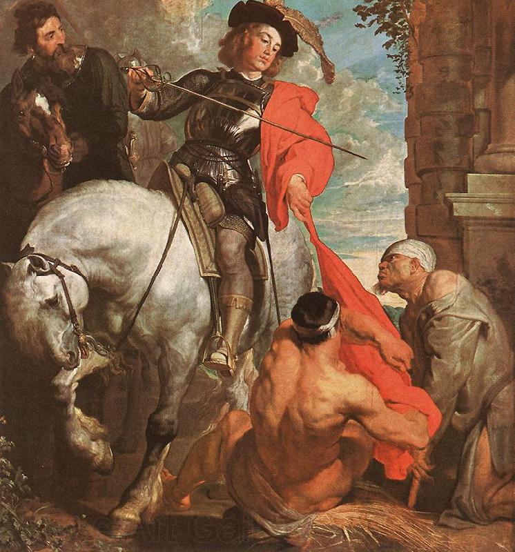 DYCK, Sir Anthony Van St Martin Dividing his Cloak f Spain oil painting art